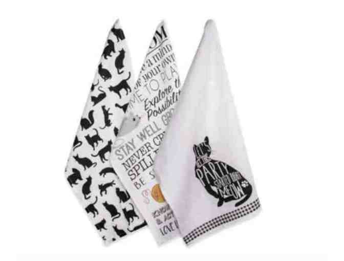 DII Pets Kitchen Collection Absorbent Dishtowel Set - Cats - Photo 1