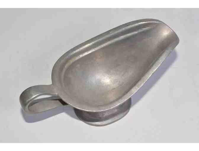 Vintage Pewter Sauce or Gravy Dressing Boat