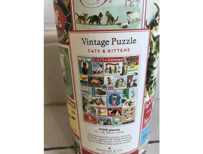 New Cat Puzzle that has a vintage look!