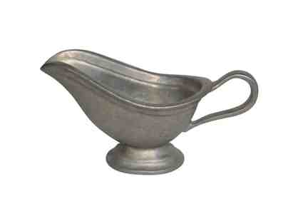 Vintage Pewter Sauce or Gravy Dressing Boat