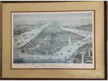 Currier & Ives Old New York City Print
