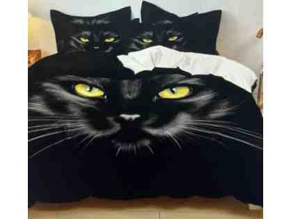 Set of Black Cat Queen Sheets