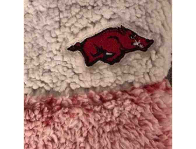 Arkansas Razorbacks Color Block Quarter Zip Sherpa