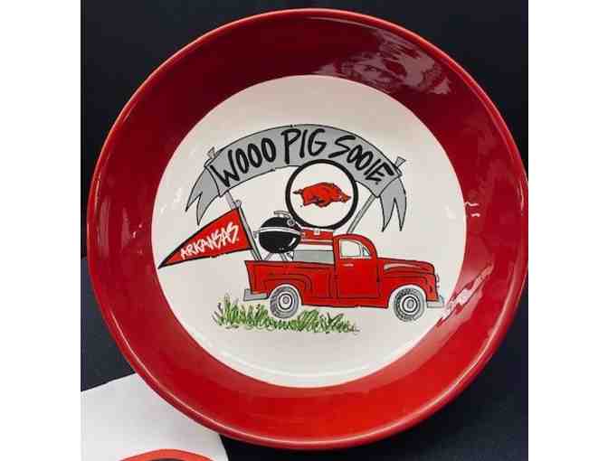 Arkansas Razorback Ceramic Bowl and Hand Towel