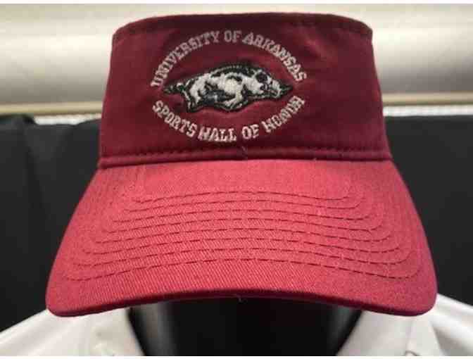 Arkansas Razorbacks Polo and Visor Set