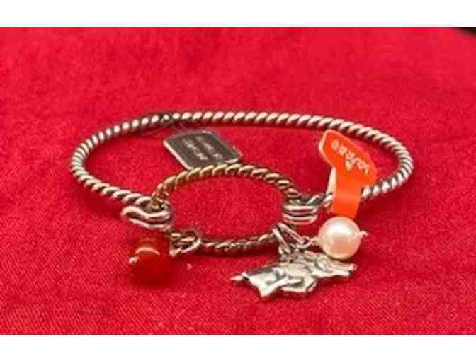 Arkansas Razorbacks James Avery Charm Bracelet