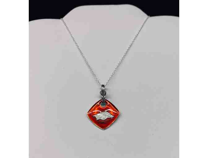 Arkansas Razorback Necklace by Underwood Jewelers