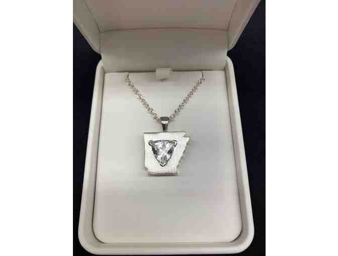 State of Arkansas Pendant with Satin Finish