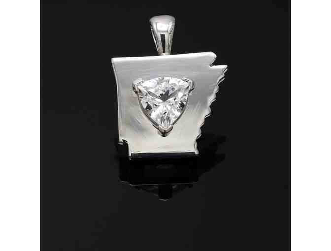 State of Arkansas Pendant with Satin Finish