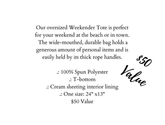 Weekender Tote