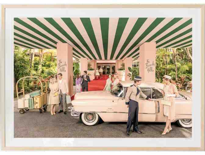 Gray Malin Welcome To The Beverly Hills Hotel Framed Photograph