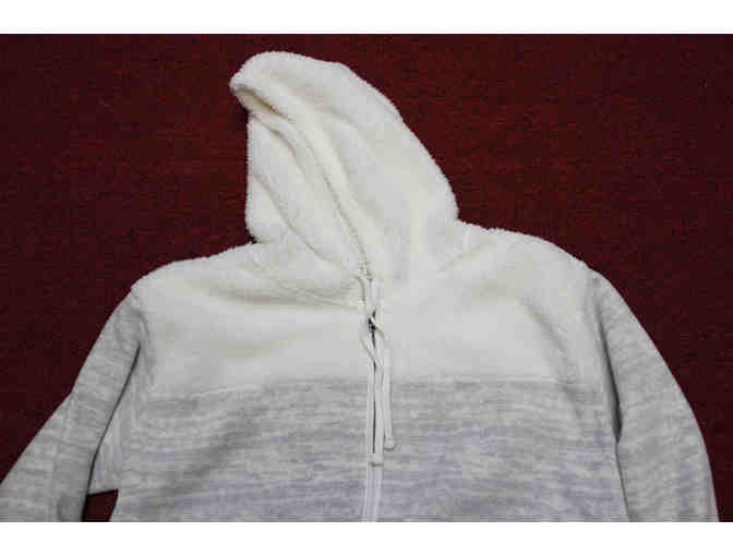 Sonoma Plush Hoodie - Ivory/Gray
