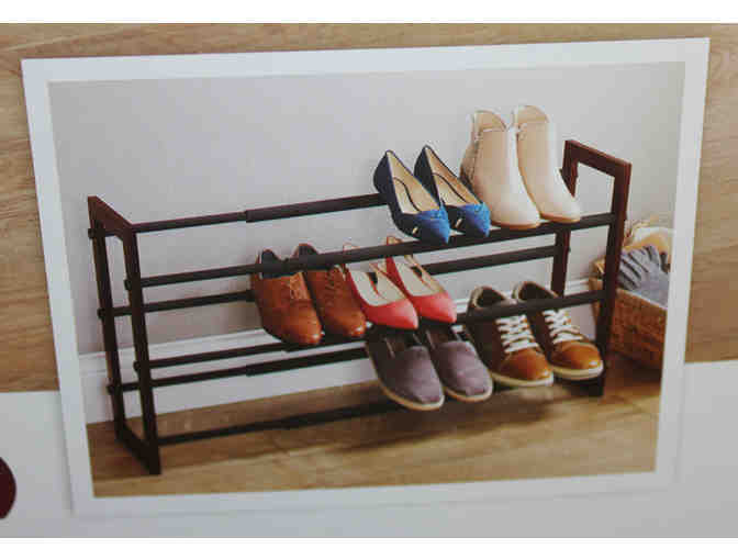 NEW - Better Homes and Gardens Expandable 3-Tier Non-Slip Shoe Rack