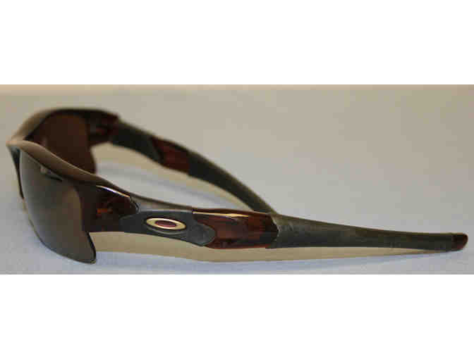 Oakley Flak Polarized Sunglasses, Brown + Oakley Hard Side Case