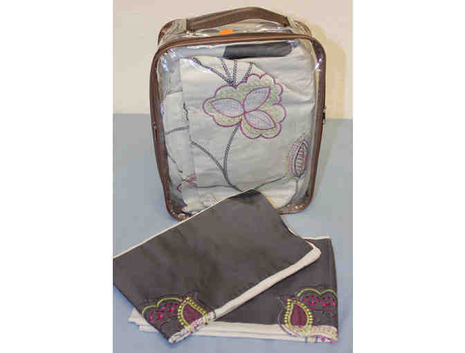 NEW - Bohemian Floral Duvet Cover Set - California King