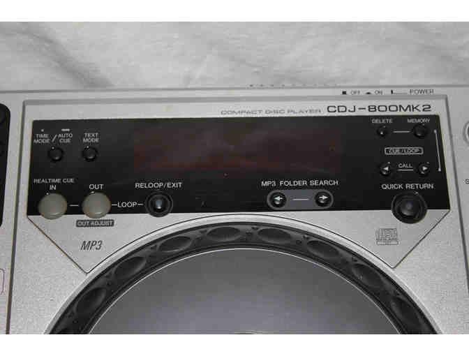 2 - Pioneer CDJ-800MK2 Professional CD/MP3 Turntables + Extras - READ Description