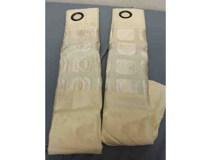 NEW - 2 Ivory Curtain Panels