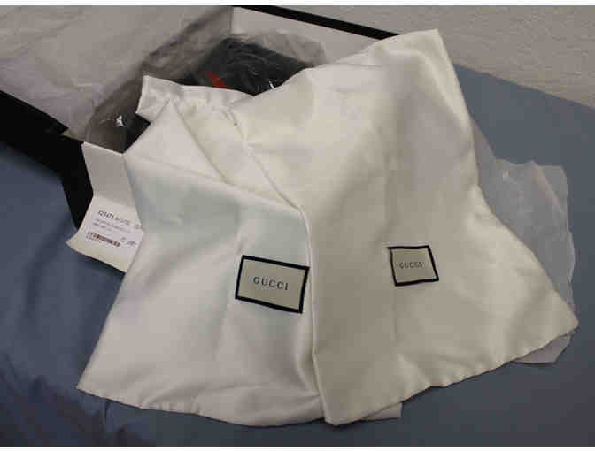 NEW - Men's Gucci Black Leather High-Top Sneaker