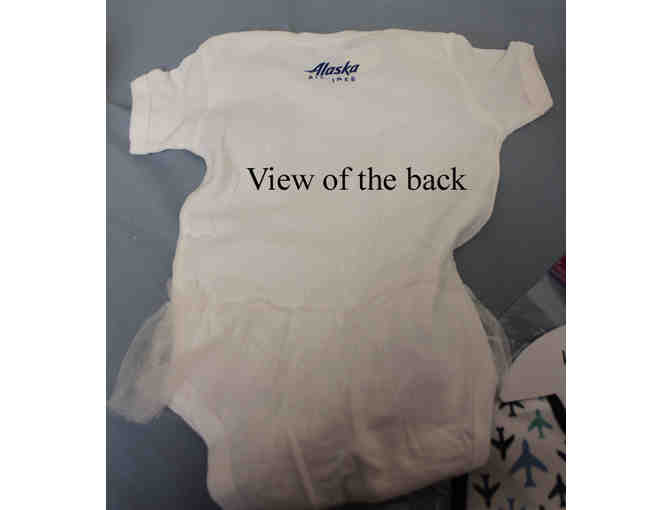 NEW - Alaska Airlines Baby Tutu & Bib