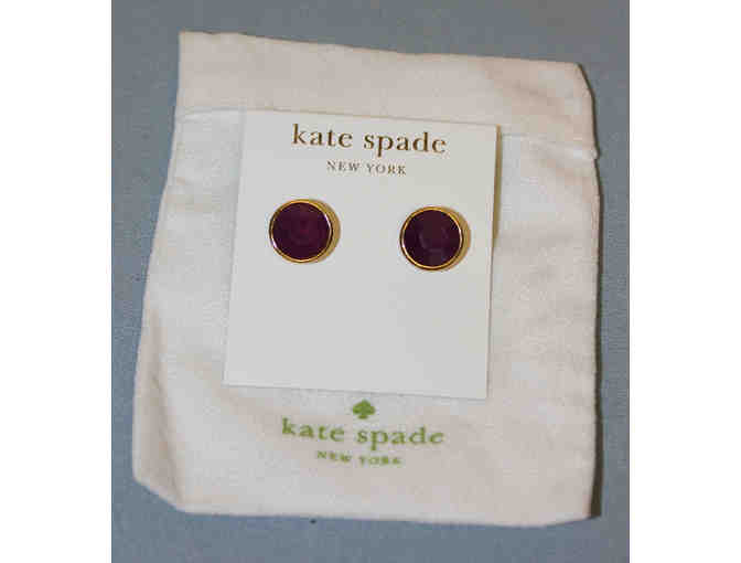 kate spade new york Forever Gems Small Stud Earrings - Purple