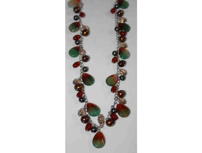 Carnelian and Pearl Necklace
