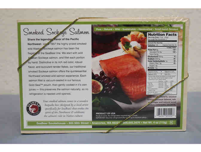 Wild Sockeye Smoked Salmon Totem Gift Box #1