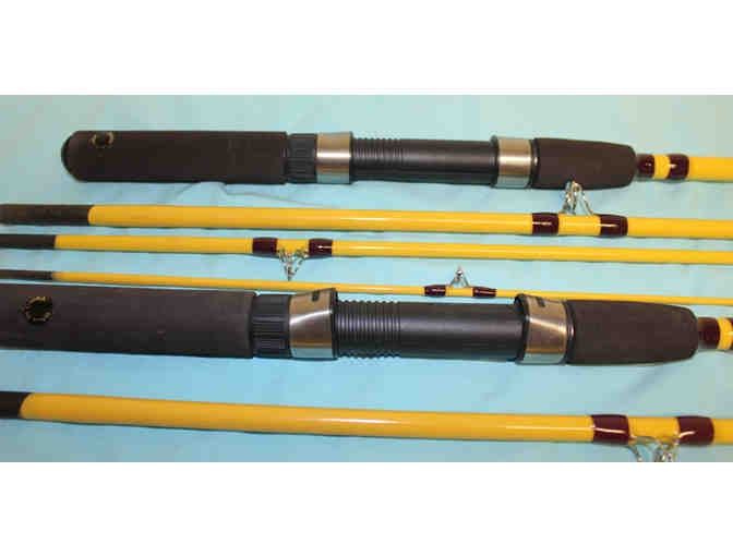 Two - Eagle Claw Pack Rod Spin, 7' 6' 4-Piece