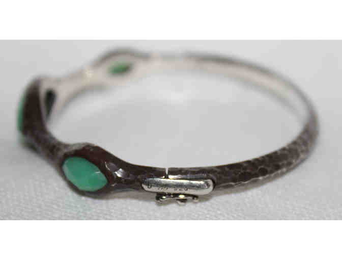Hammered Oxidized .925 Bangle Bracelet