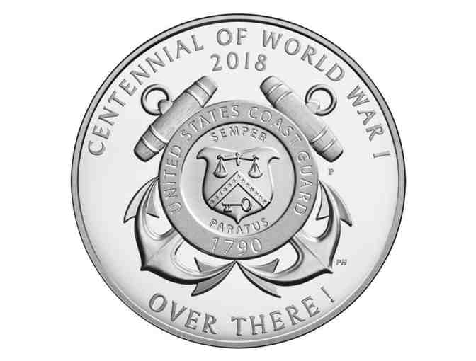 World War I Centennial 2018 Silver Dollar and Coast Guard Medal Set