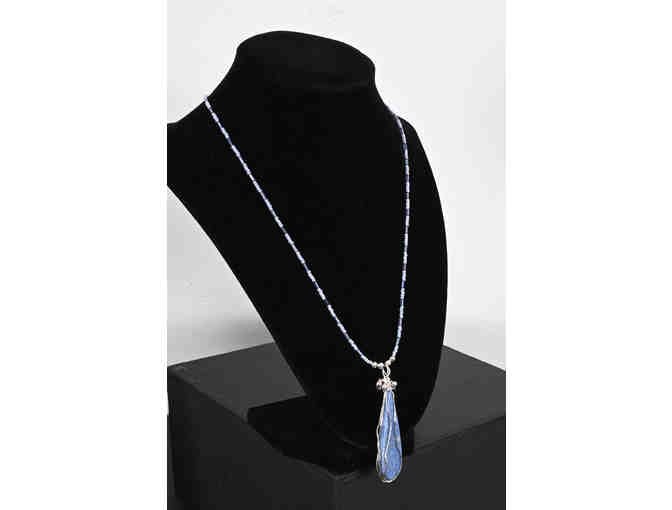 Blue Aventurine Stone Necklace (Deb Hutchins)