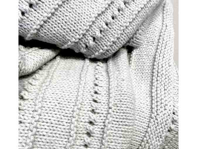 Hand-knit Cuddle Blanket for Two (Lisa Hirsbrunner) - LIVE AUCTION