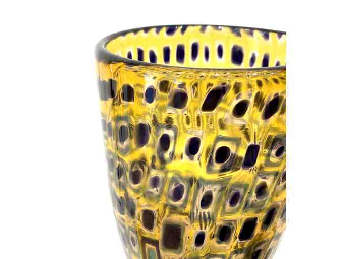 Amber & Purple Murrini Vase (Lynn Everett Read) - LIVE AUCTION