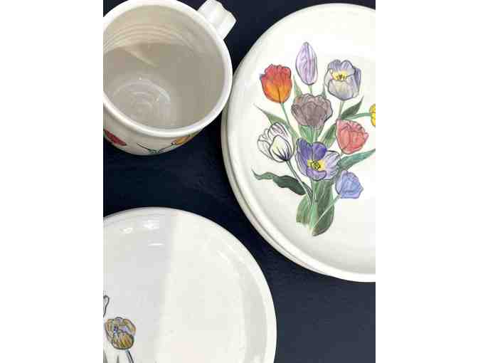 Tulipware Dinner Set for Two (Lindsey Epstein) - LIVE AUCTION