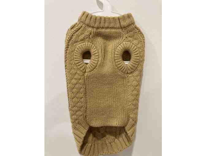 Cable Knit Dog Sweater - Small