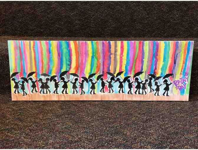 Room 17 Class Gift - Rainy Day Activity Bucket and Classroom Artwork