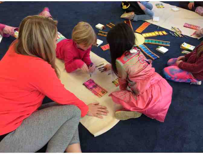 Room 16 Class Gift - Melted Crayon Peace Canvas