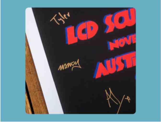 LCD Soundsystem Autographed Poster (S43), Framed