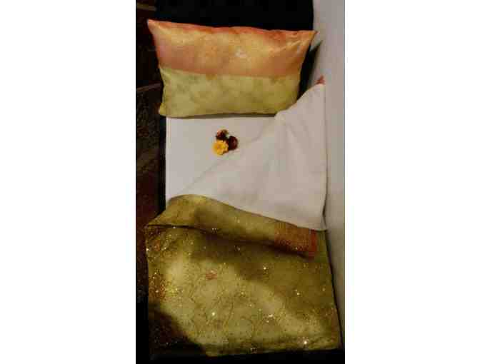 Quilt and Pillow from the Divine Mother's Bed