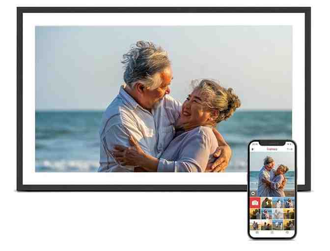 Digital Picture Frame, 15.6 Inch Large Frameo Digital Photo Frame WiFi, 32GB