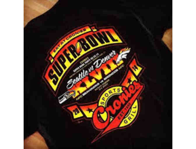 Cronies $25 Gift Card + Schooner + Cronies 2014 Super Bowl Shirt (2 of 2)