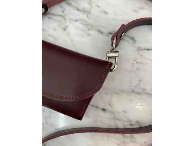 Hand-Stitched Strap Wallet in Burgundy by Rove Works