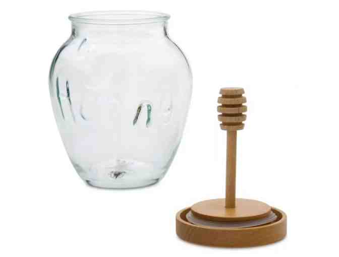 Winnie the Pooh Glass Honey Jar