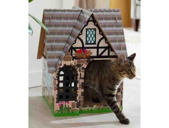 Frisco Tudor House Cardboard Cat House