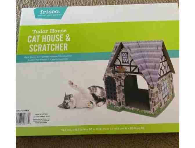 Frisco Tudor House Cardboard Cat House