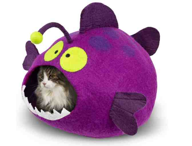 TwinCritters Angler Fish Handmade Cat Bed