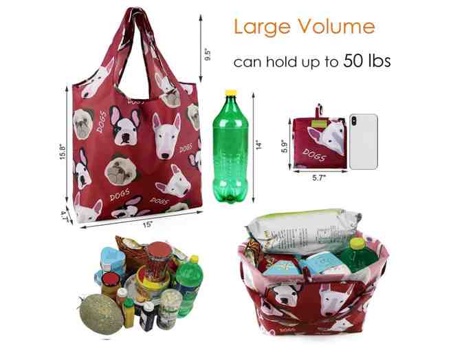 BeeGreen Reusable Grocery Bags - Set of 6