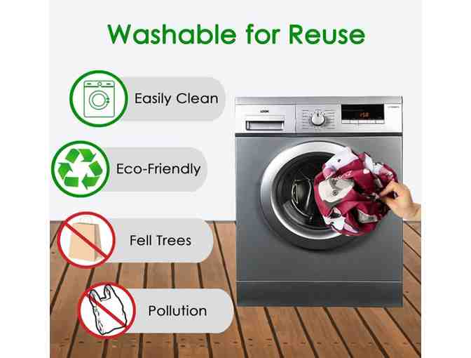 BeeGreen Reusable Grocery Bags - Set of 6