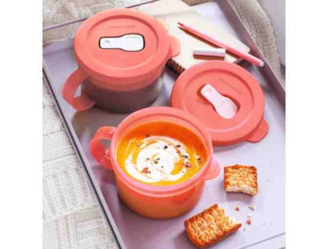 Tupperware Crystalwave Plus Soup Mug Set