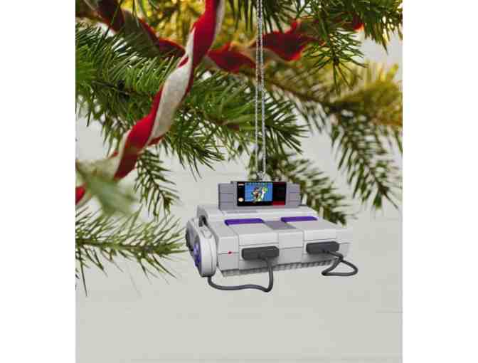 Super Nintendo Hallmark Ornament with Light and Sound