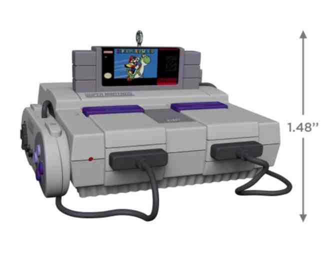 Super Nintendo Hallmark Ornament with Light and Sound